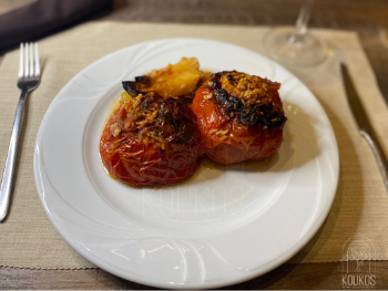 koukos wine restaurant stuffed tomato
